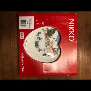 Nikko Christmas plate